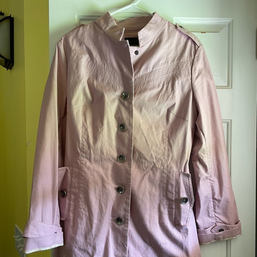 Lavender/pink trench coat